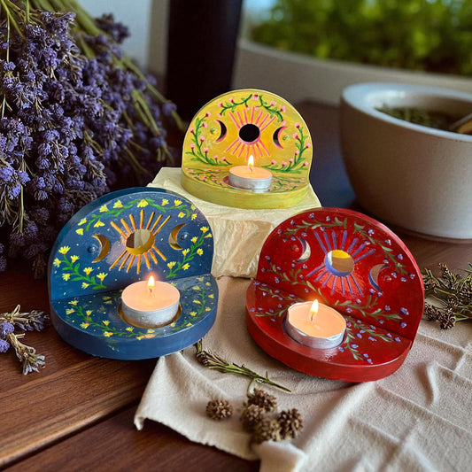 dark red flower altar